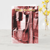 STEAM TRAINS KAART (Gele Bloem)