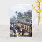 STEAM TRAINS KAART (Gele Bloem)