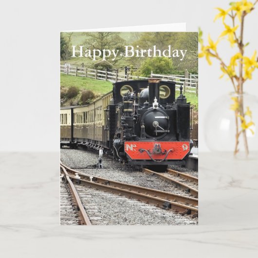 STEAM TRAINS KAART (Gele Bloem)