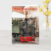 STEAM TRAINS KAART (Gele Bloem)