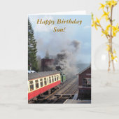 STEAM TRAINS KAART (Gele Bloem)