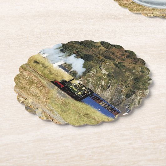 STEAM TRAINS KARTONNEN ONDERZETTERS (Gekanteld)