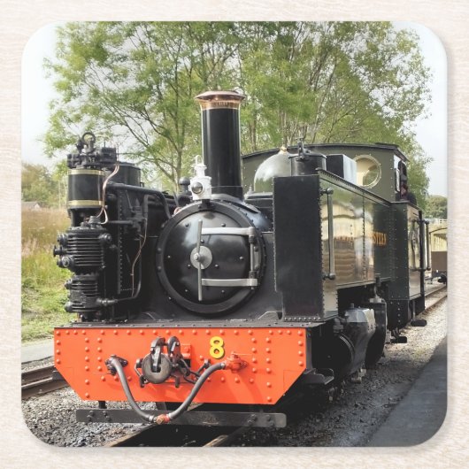 STEAM TRAINS KARTONNEN ONDERZETTERS (Voorkant)