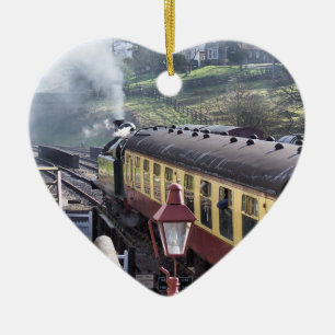 STEAM TRAINS KERAMISCH ORNAMENT