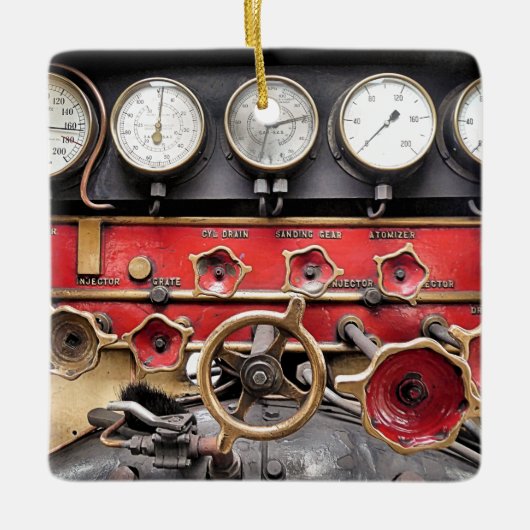 STEAM TRAINS KERAMISCH ORNAMENT (Voorkant)