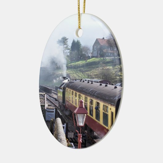 STEAM TRAINS KERAMISCH ORNAMENT (Links)