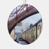 STEAM TRAINS KERAMISCH ORNAMENT (Links)