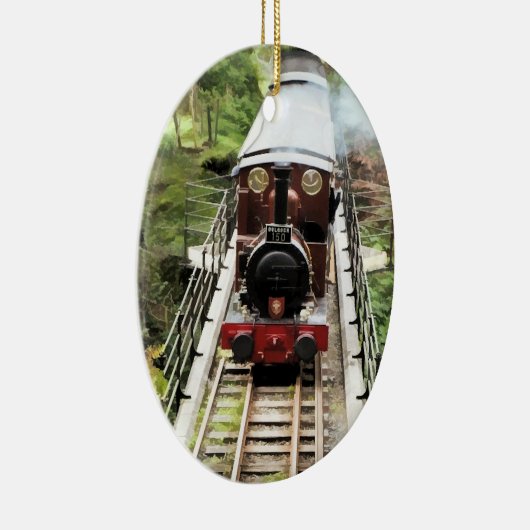STEAM TRAINS KERAMISCH ORNAMENT (Rechts)