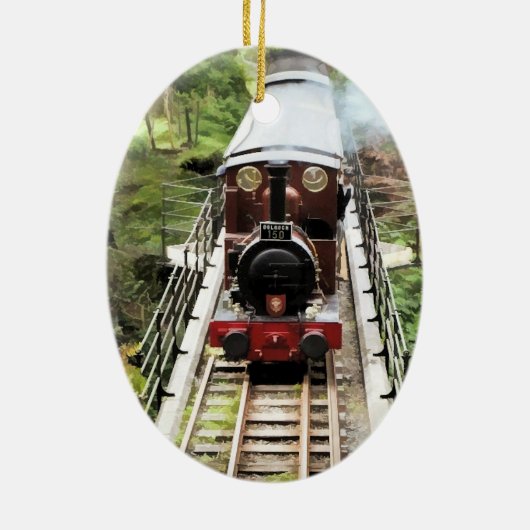 STEAM TRAINS KERAMISCH ORNAMENT (Achterkant)