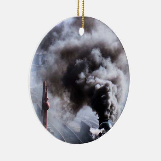 STEAM TRAINS KERAMISCH ORNAMENT (Rechts)