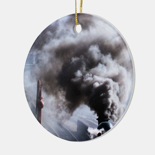 STEAM TRAINS KERAMISCH ORNAMENT (Links)