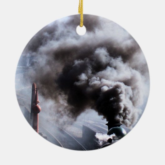 STEAM TRAINS KERAMISCH ORNAMENT (Achterkant)