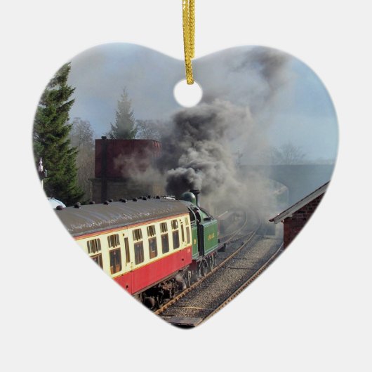 STEAM TRAINS KERAMISCH ORNAMENT (Voorkant)