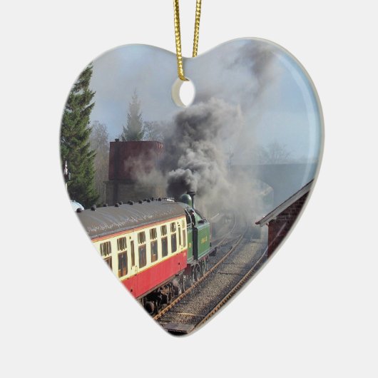 STEAM TRAINS KERAMISCH ORNAMENT (Links)