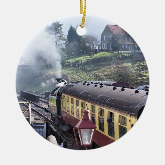 STEAM TRAINS KERAMISCH ORNAMENT (Voorkant)