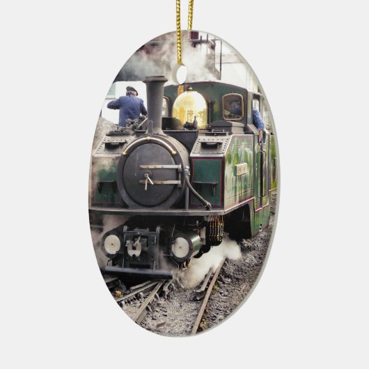 STEAM TRAINS KERAMISCH ORNAMENT (Links)