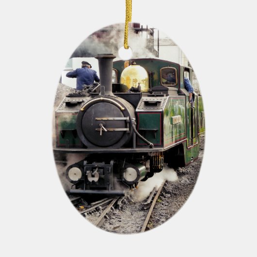 STEAM TRAINS KERAMISCH ORNAMENT (Voorkant)