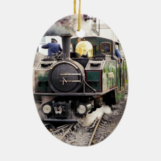 STEAM TRAINS KERAMISCH ORNAMENT (Achterkant)