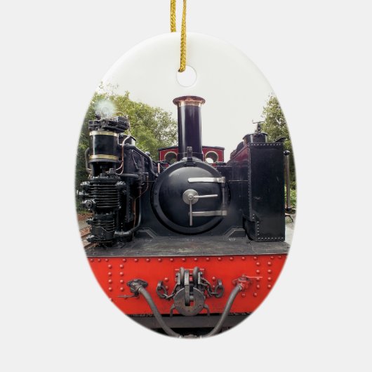 STEAM TRAINS KERAMISCH ORNAMENT (Achterkant)