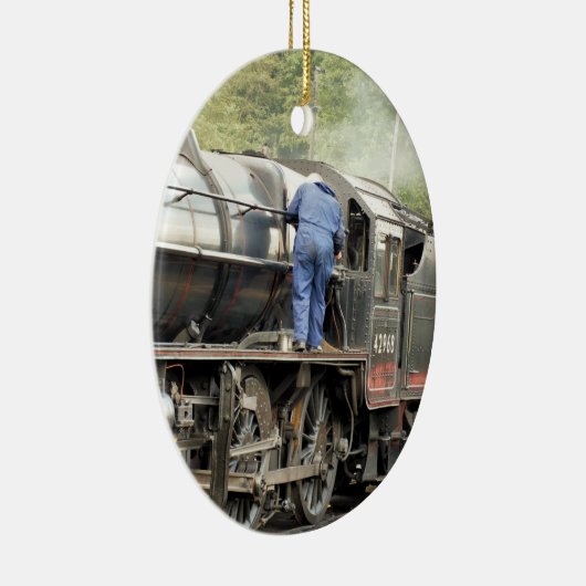 STEAM TRAINS KERAMISCH ORNAMENT (Rechts)