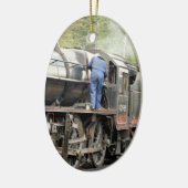 STEAM TRAINS KERAMISCH ORNAMENT (Links)