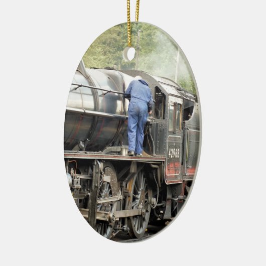 STEAM TRAINS KERAMISCH ORNAMENT (Links)