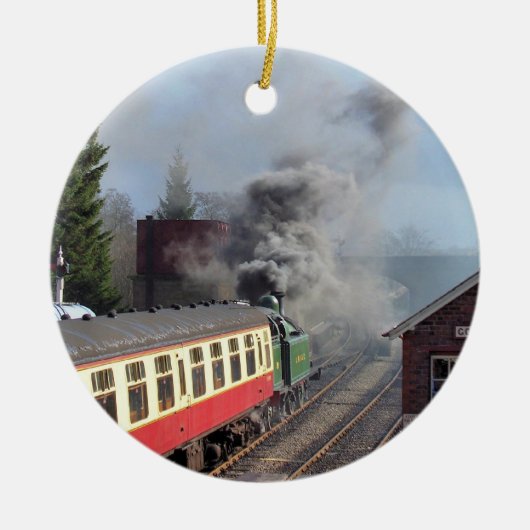 STEAM TRAINS KERAMISCH ORNAMENT (Voorkant)