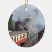 STEAM TRAINS KERAMISCH ORNAMENT (Links)