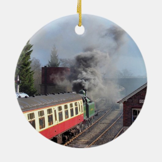 STEAM TRAINS KERAMISCH ORNAMENT (Achterkant)