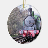 STEAM TRAINS KERAMISCH ORNAMENT (Links)
