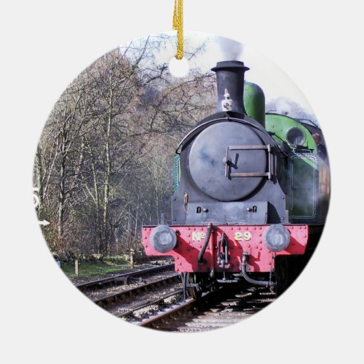 STEAM TRAINS KERAMISCH ORNAMENT (Achterkant)