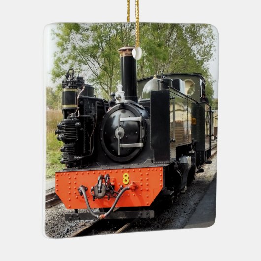 STEAM TRAINS KERAMISCH ORNAMENT (Rechts)
