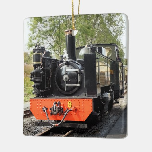 STEAM TRAINS KERAMISCH ORNAMENT (Links)