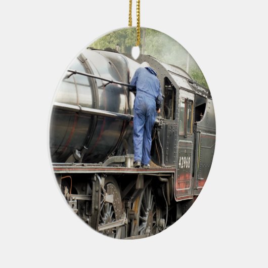 STEAM TRAINS KERAMISCH ORNAMENT (Rechts)