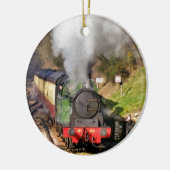 STEAM TRAINS KERAMISCH ORNAMENT (Links)