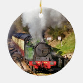 STEAM TRAINS KERAMISCH ORNAMENT (Achterkant)