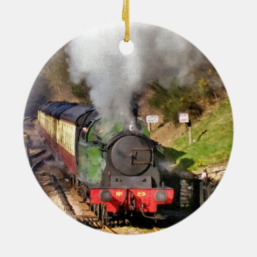 STEAM TRAINS KERAMISCH ORNAMENT (Achterkant)