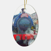 STEAM TRAINS KERAMISCH ORNAMENT (Links)