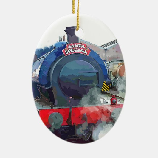 STEAM TRAINS KERAMISCH ORNAMENT (Achterkant)