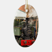 STEAM TRAINS KERAMISCH ORNAMENT (Rechts)
