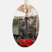 STEAM TRAINS KERAMISCH ORNAMENT (Links)