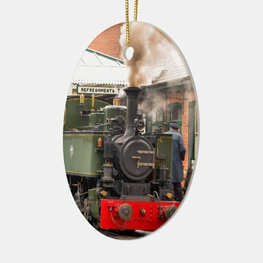STEAM TRAINS KERAMISCH ORNAMENT (Links)