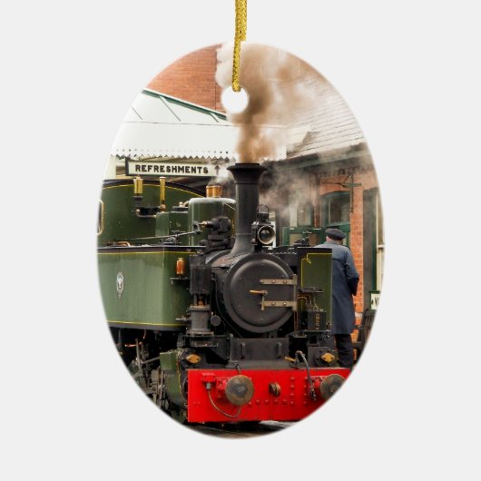 STEAM TRAINS KERAMISCH ORNAMENT (Voorkant)