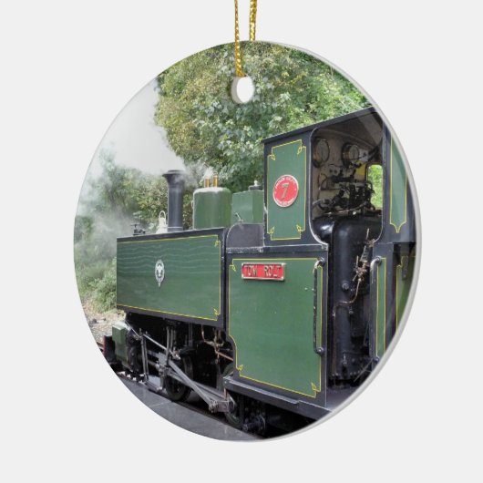 STEAM TRAINS KERAMISCH ORNAMENT (Links)