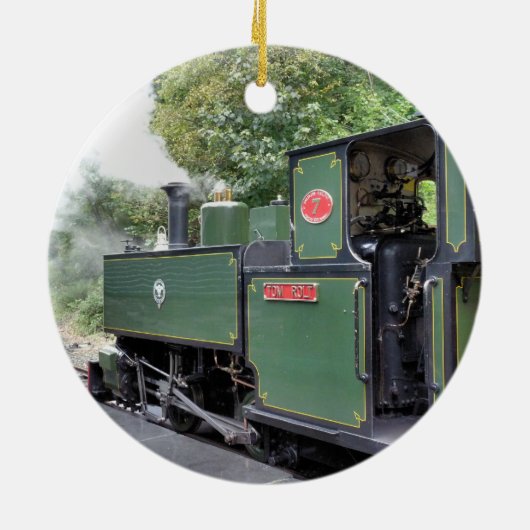 STEAM TRAINS KERAMISCH ORNAMENT (Achterkant)