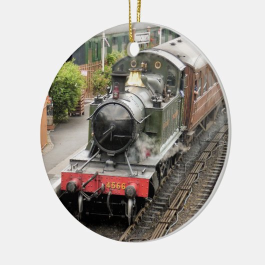 STEAM TRAINS KERAMISCH ORNAMENT (Links)