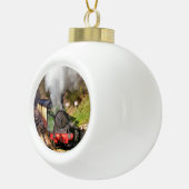 STEAM TRAINS KERAMISCHE BAL ORNAMENT (Rechts)