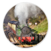 STEAM TRAINS KERAMISCHE KNOP (Voorkant)