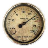 STEAM TRAINS KERAMISCHE KNOP (Voorkant)