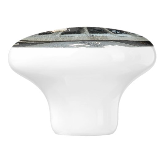 STEAM TRAINS KERAMISCHE KNOP (Zijkant)